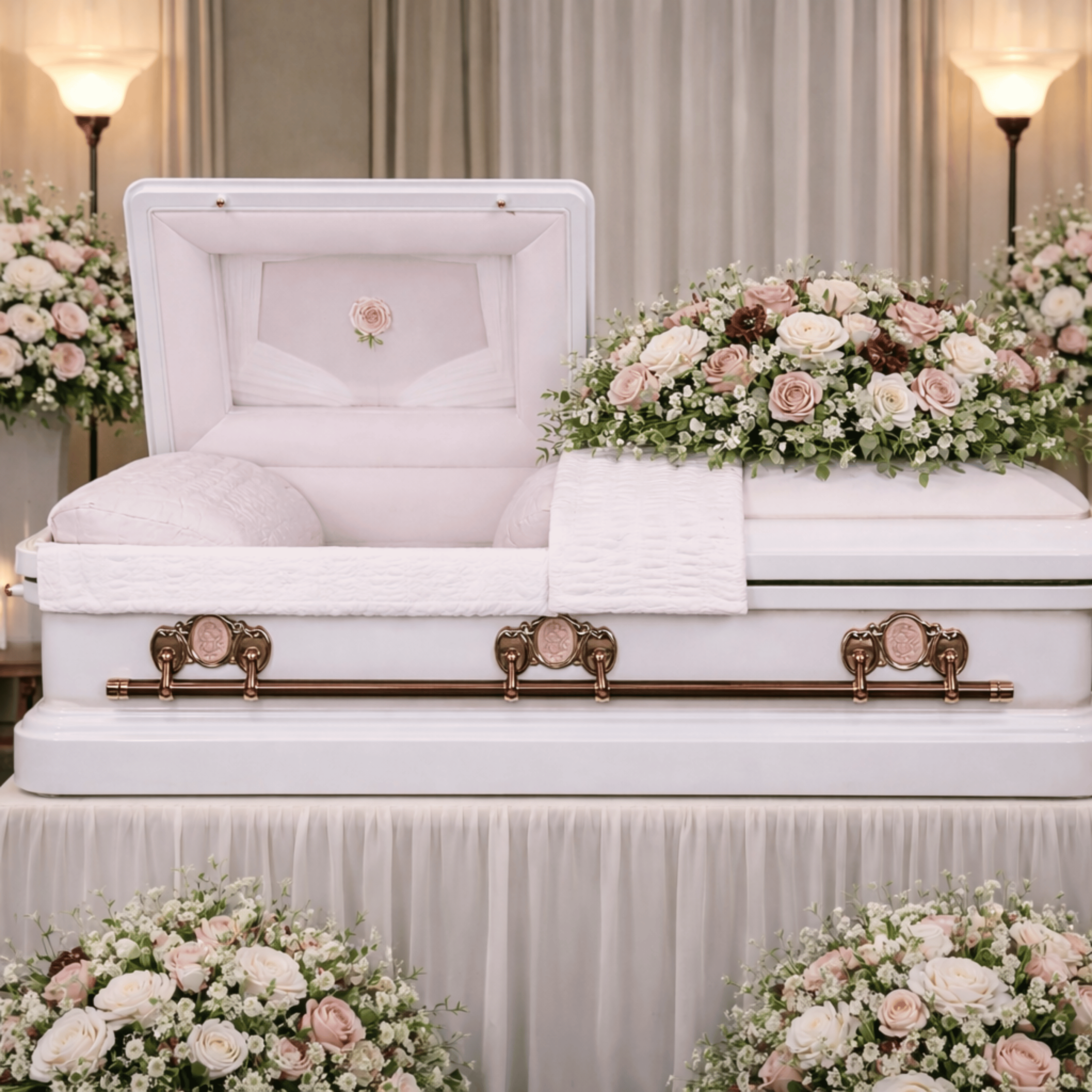 Athena Rose - 18 Gauge Steel Casket - Sky Caskets