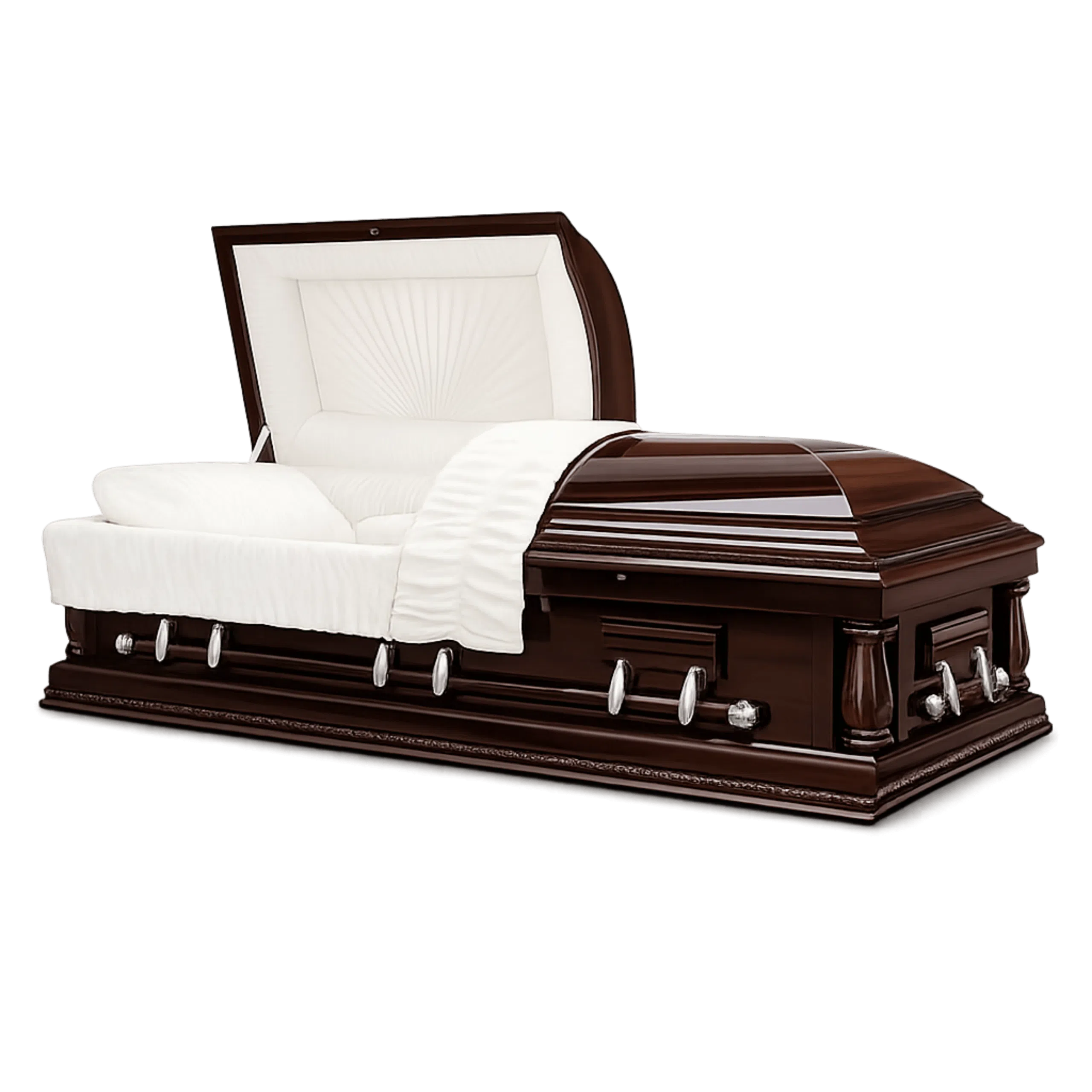 Lancaster Mahogany Casket (Solid Mahogany Wood) - Sky Caskets