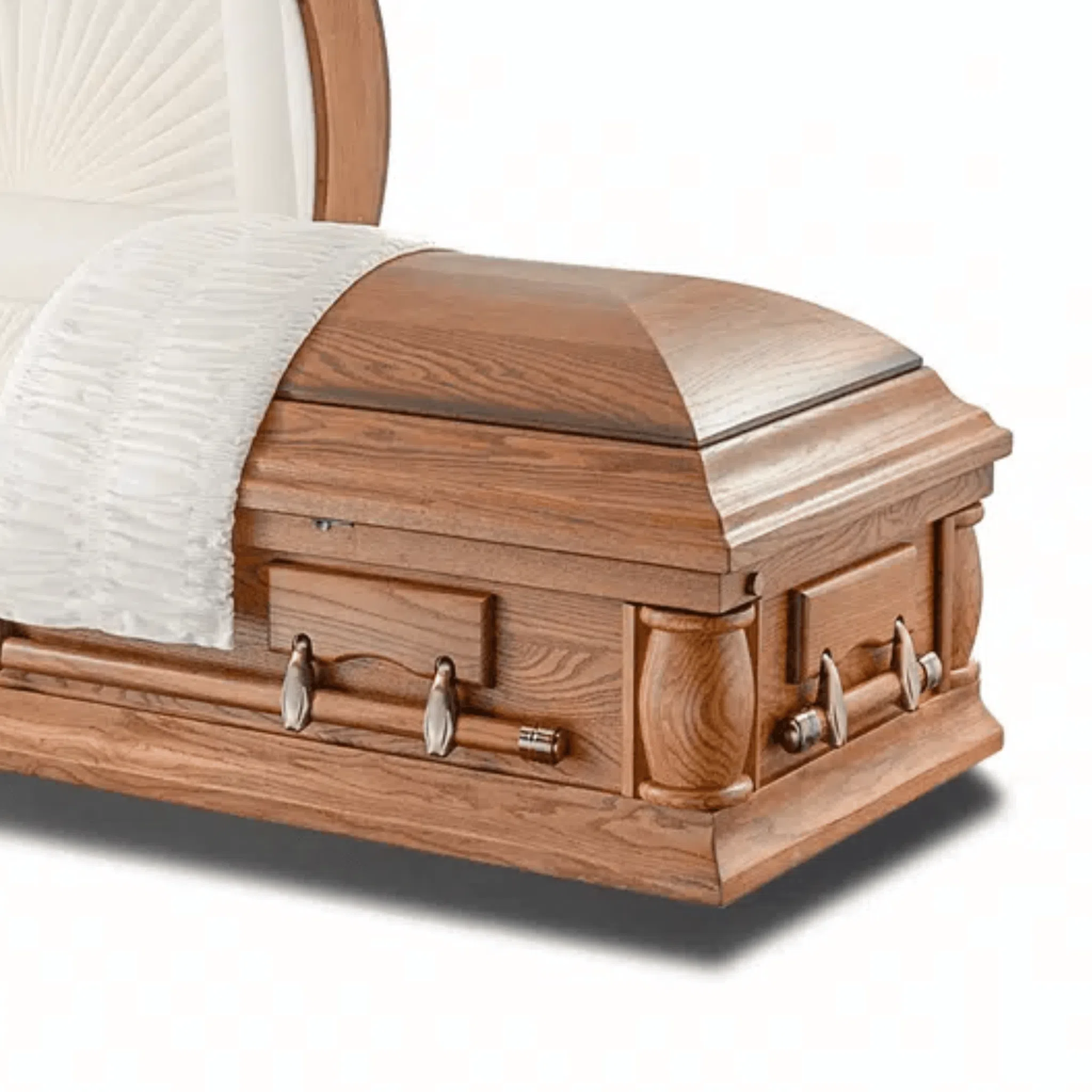 Rustic Casket Rustic Oak Casket (Solid Oak Wood) - Sky Caskets