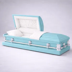 Harmony Blue Custom Casket