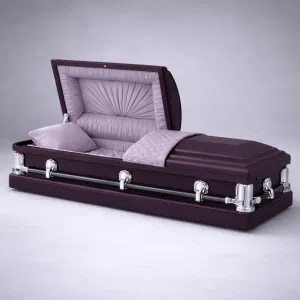 Glory Plum Purple Custom Casket